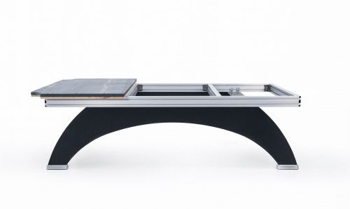 Бильярдный стол для пула "Rasson OX" 8 ф (черный, сланец 30 мм)