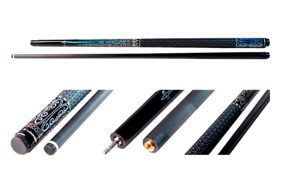 Кий пул 2-pc "Winner Carbon - 003" (черно-синий)